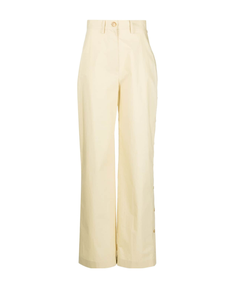 Nanushka Nessa Straight-leg Trousers In Nude