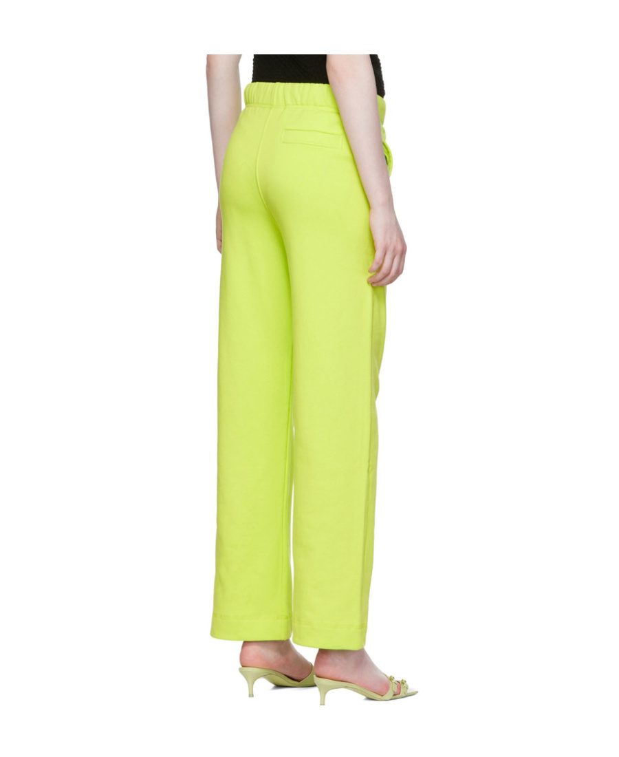 Ganni Logo-embroidered Track Pants In Green