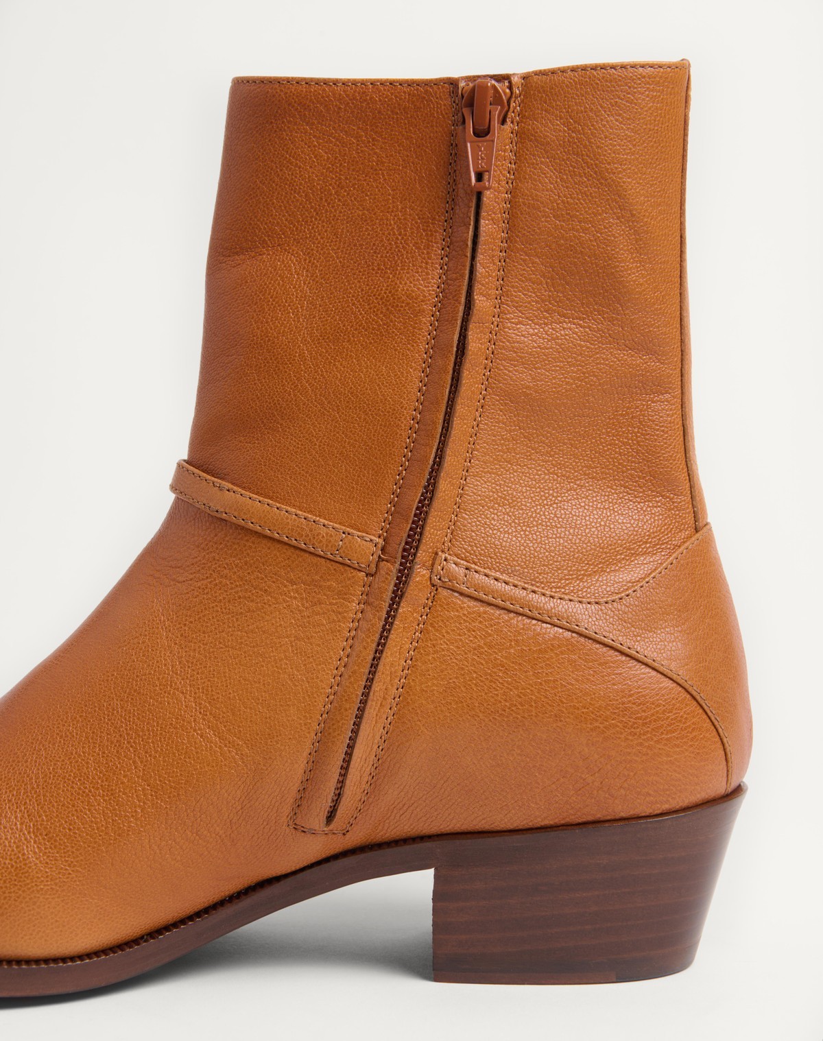 Valentino Pat Ankle Boot In Kidskin In Brown