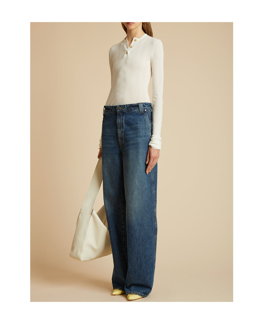 KHAITE THE BACALL LOW-RISE JEANS