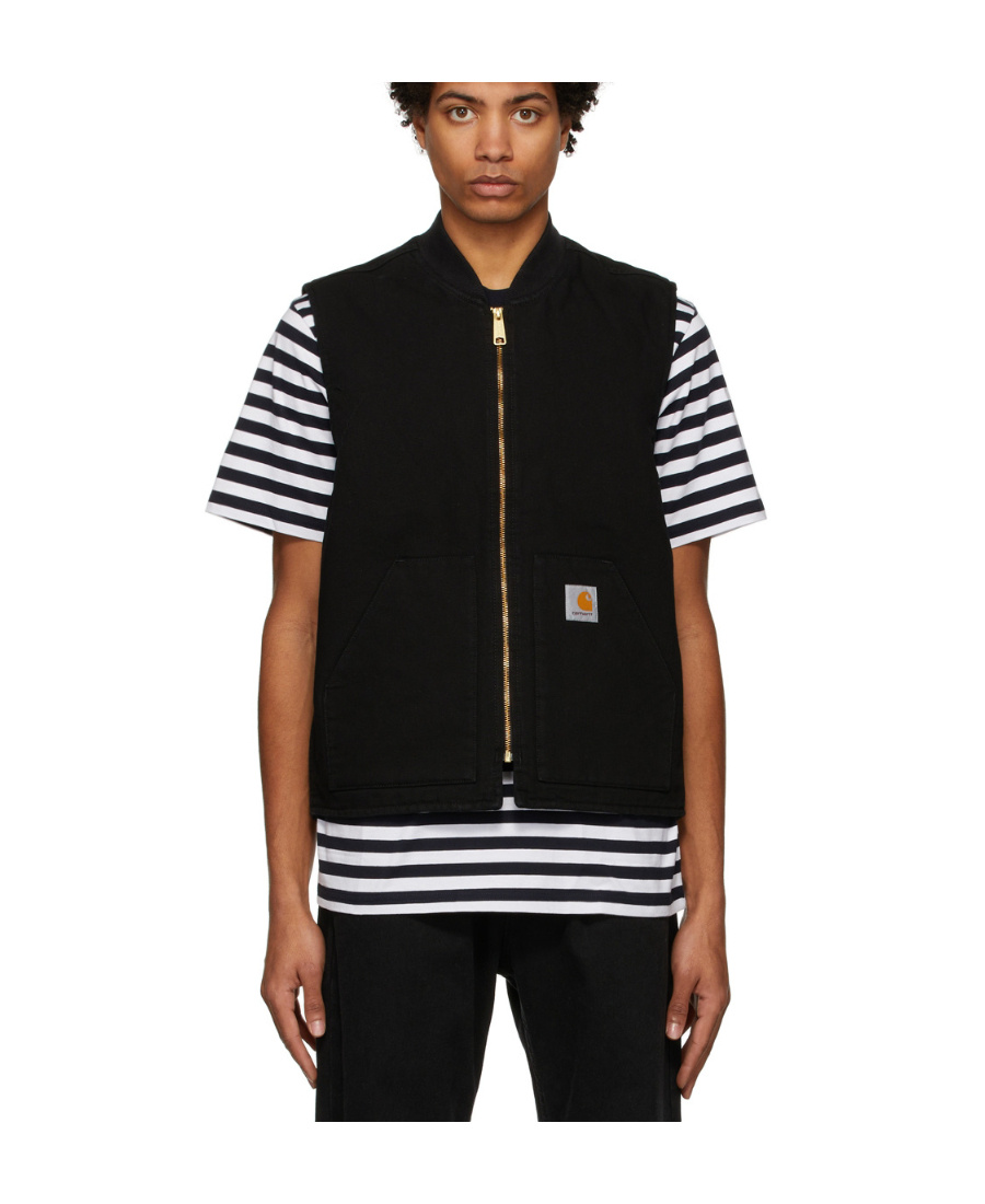 Carhartt Lachlan Sleeveless Jacket In Black