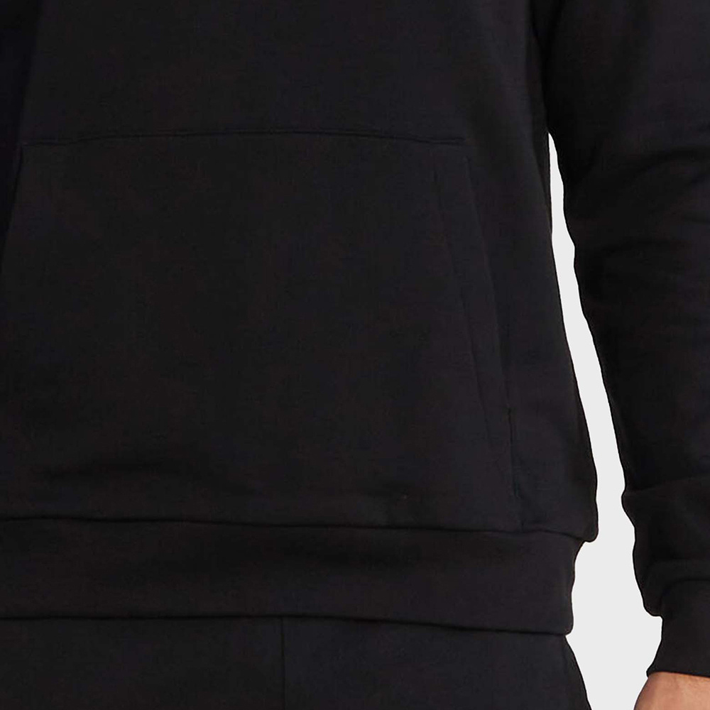 Ea7 Logo Logo Hooded Sweater In Black