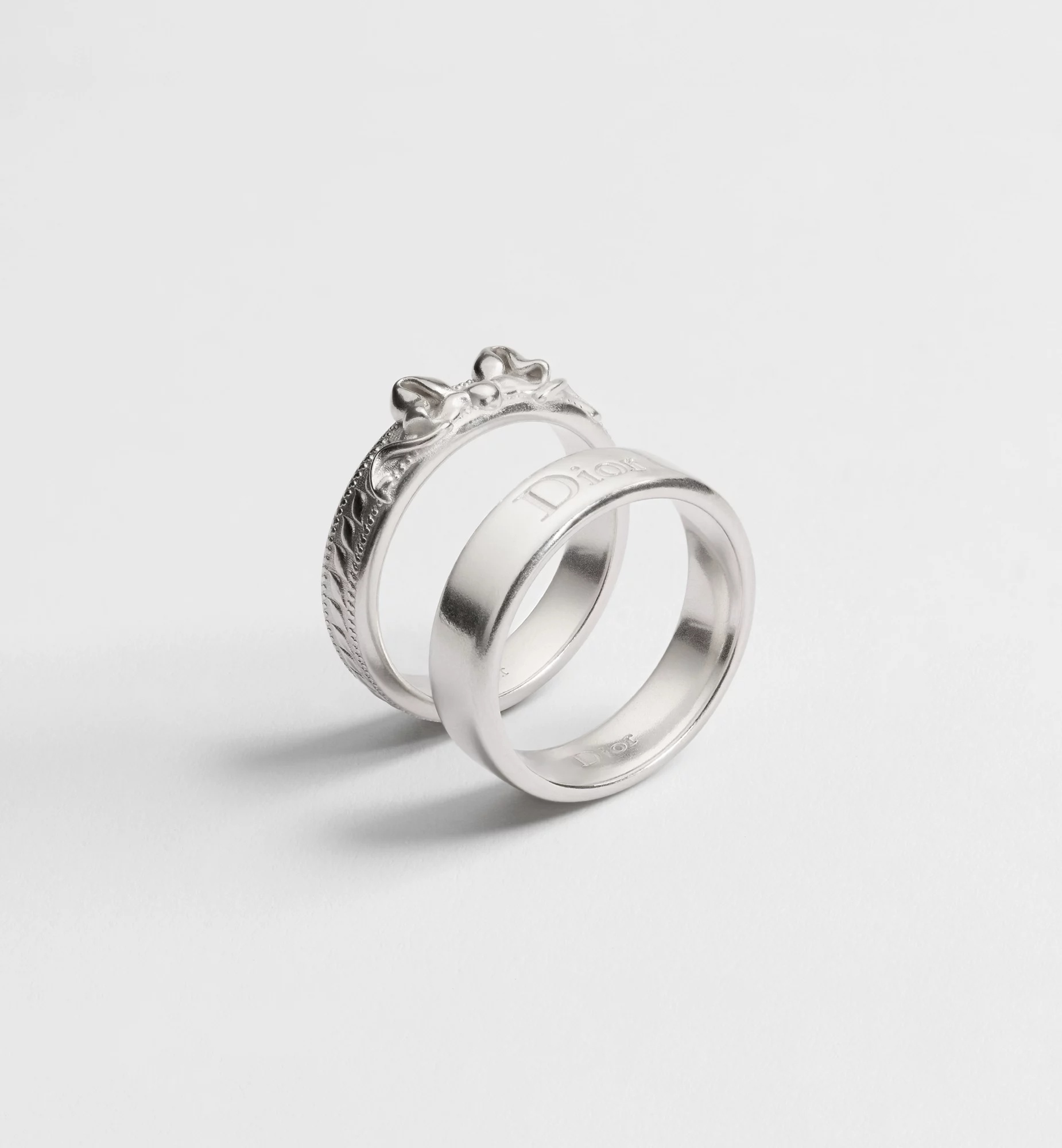 Dior Médaillon Ring Set In Silver