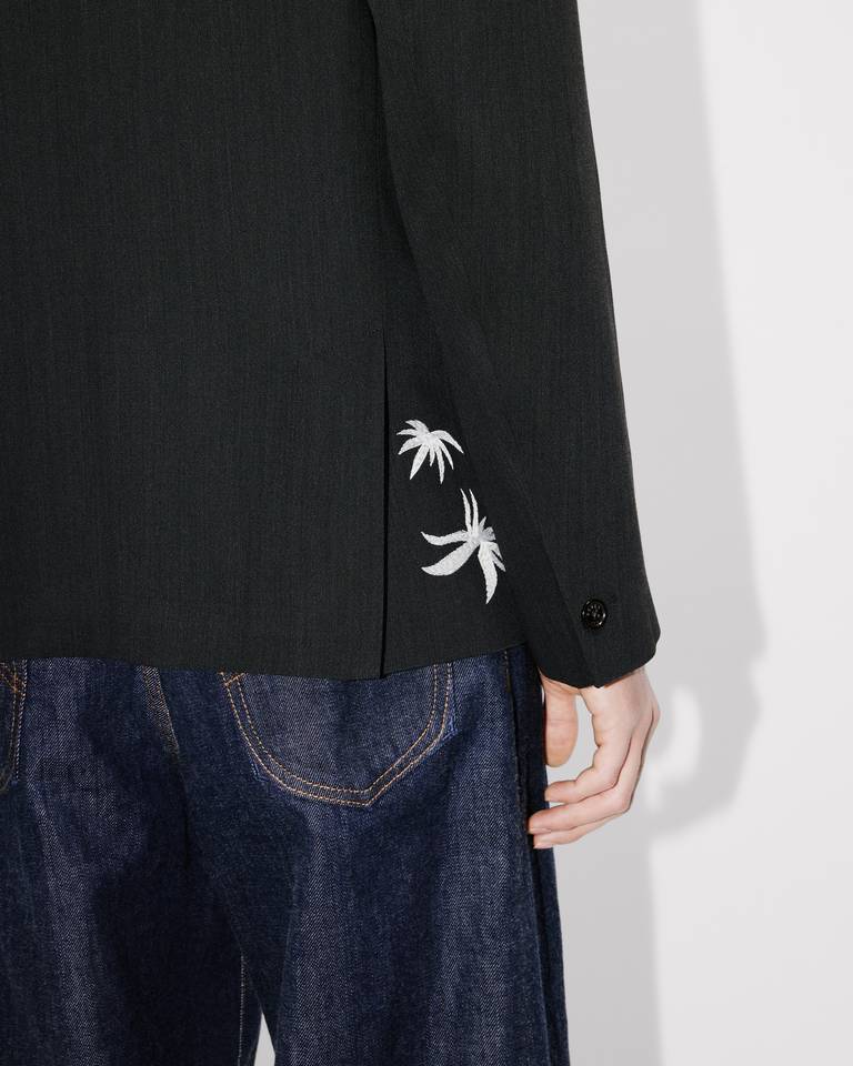 Kenzo Jungle Tailored Kimono Jacket In Black