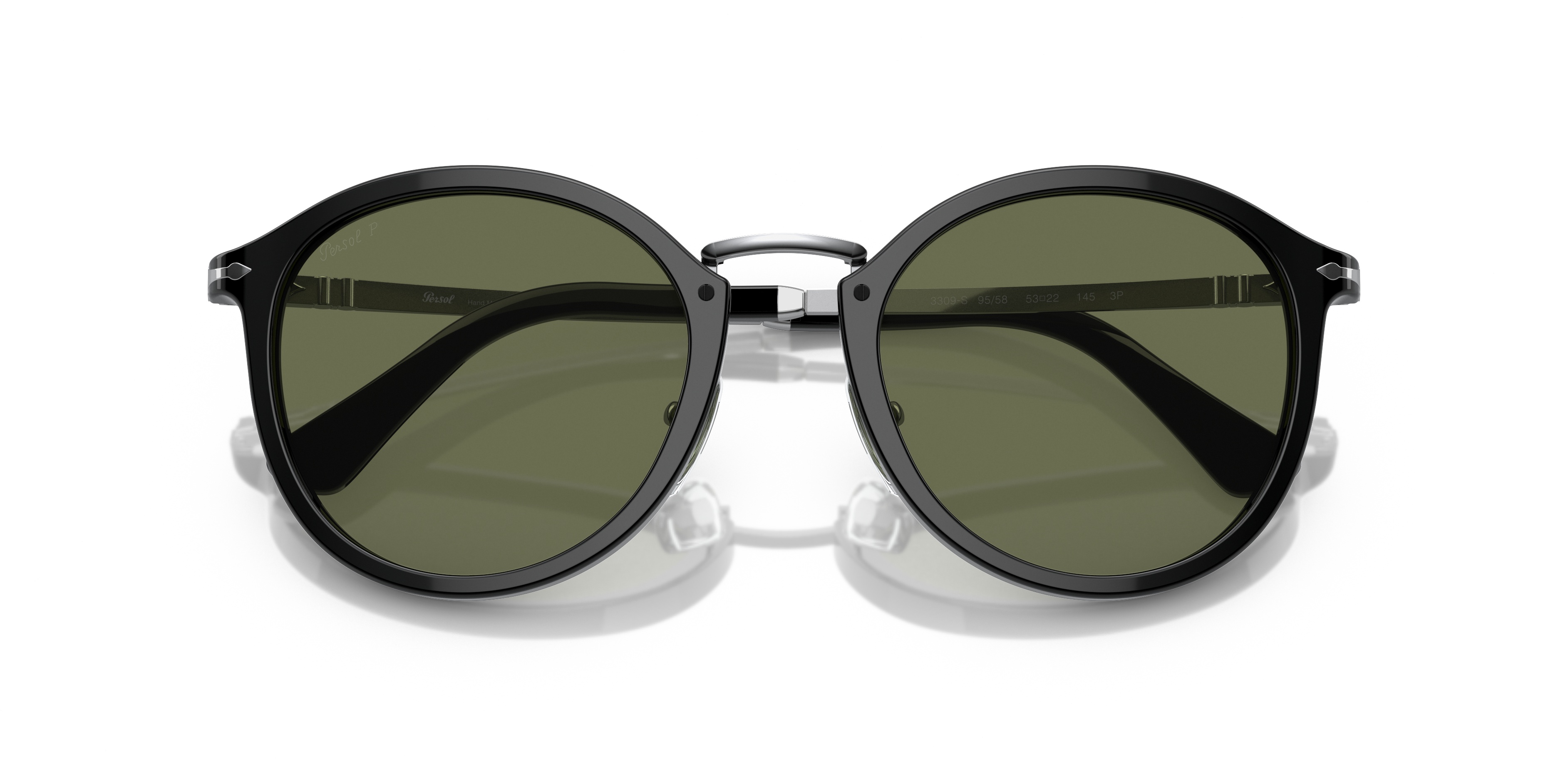 Persol Round-frame Sunglasses In Green