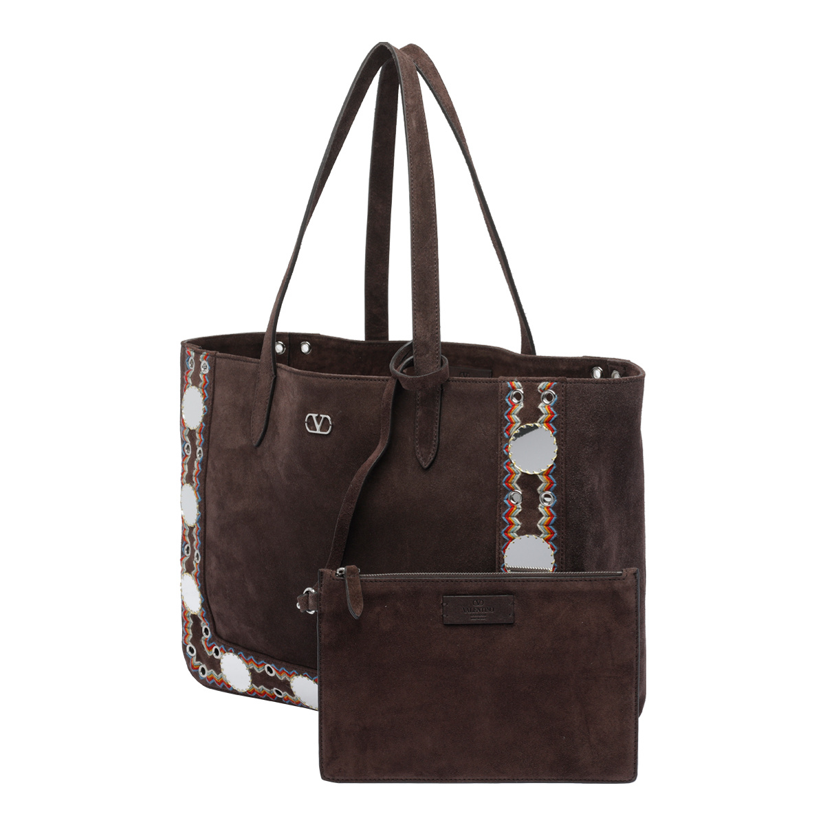 Valentino Logo Tote Bag In Black