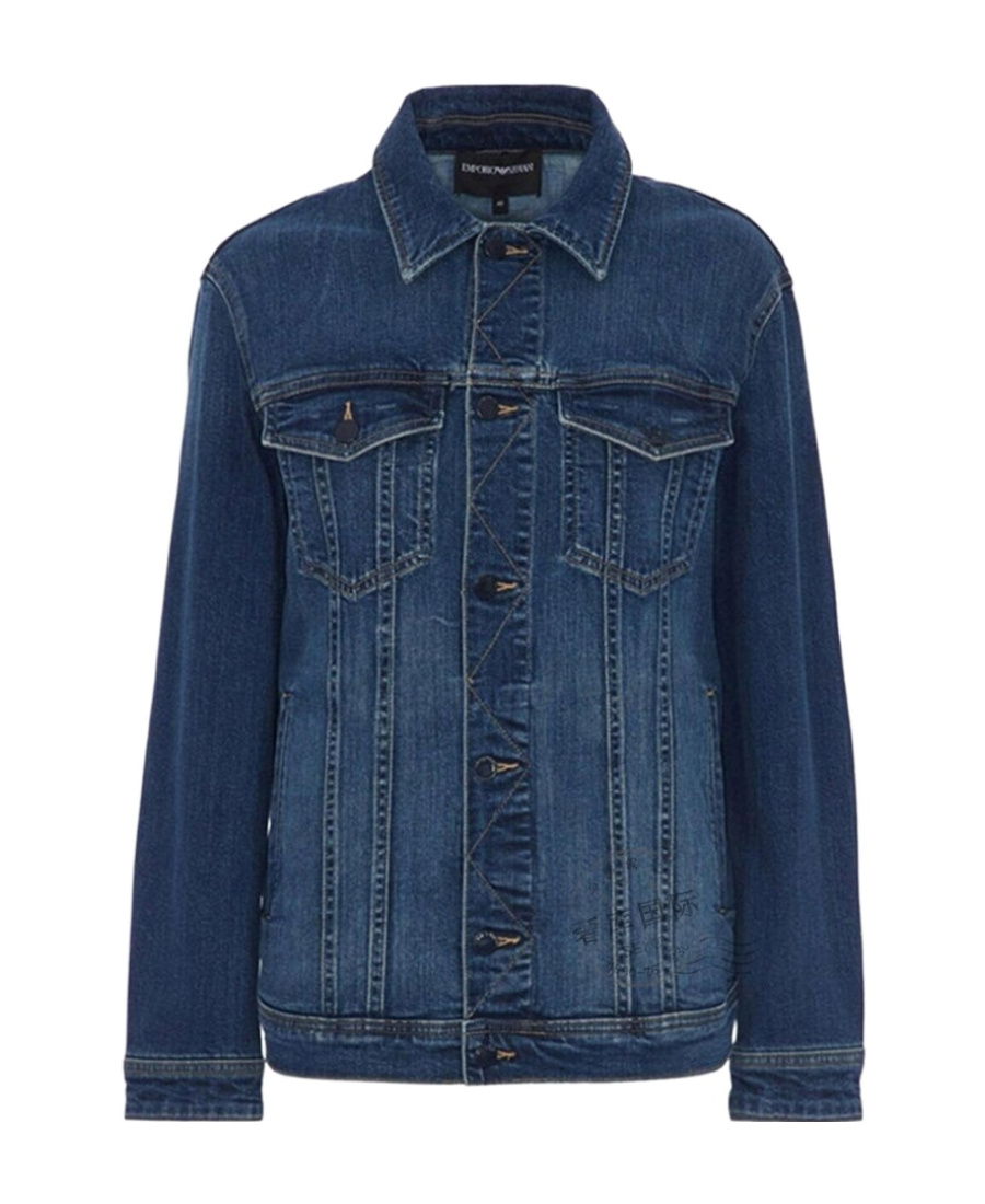 EMPORIO ARMANI LOGO DENIM JACKET