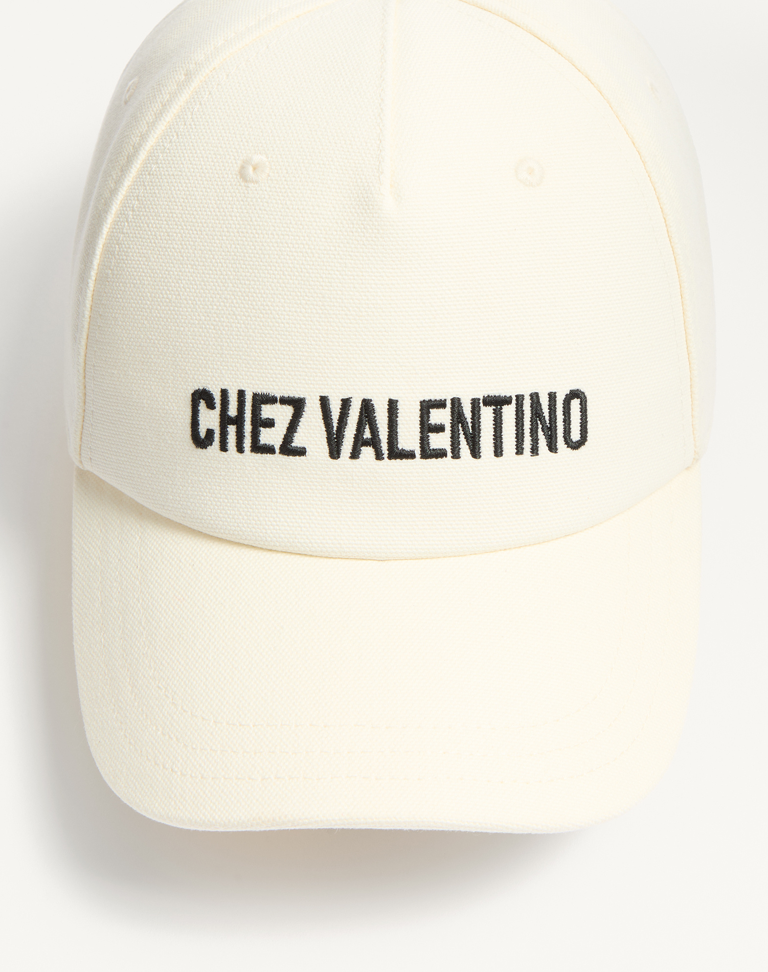 Valentino Baseball Cap With Embroidery In White