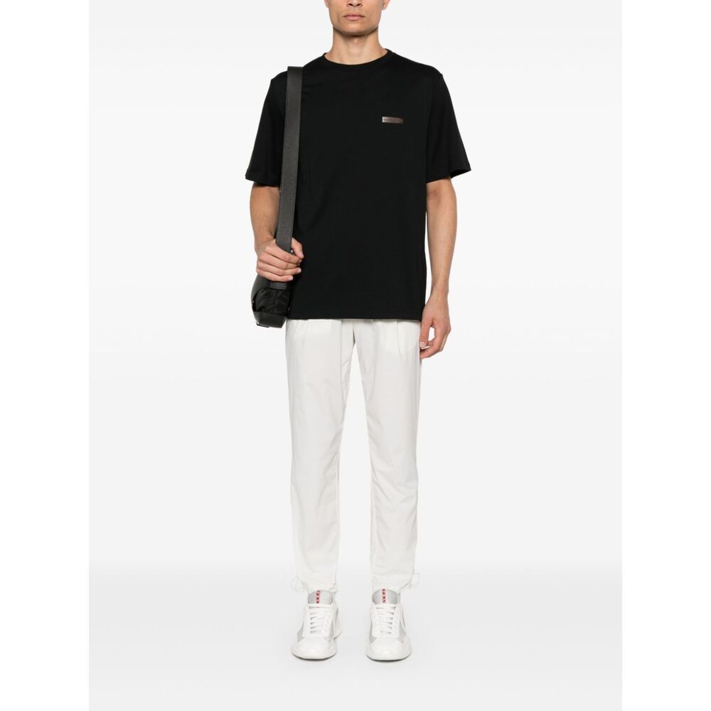 Herno Drawstring Tapered Trousers In White
