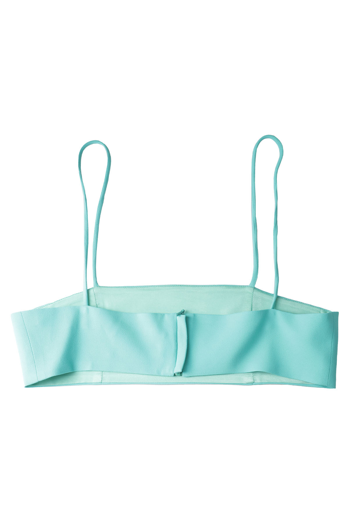 Giuseppe Di Morabito Cady Envers Satin Blue Zircon Top In Green