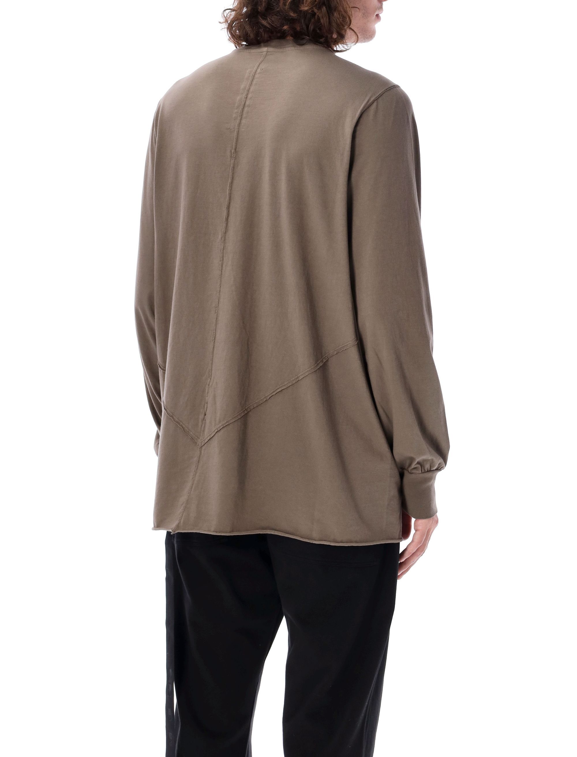 Rick Owens Drkshdw Jumbo Ls T-shirt In Brown