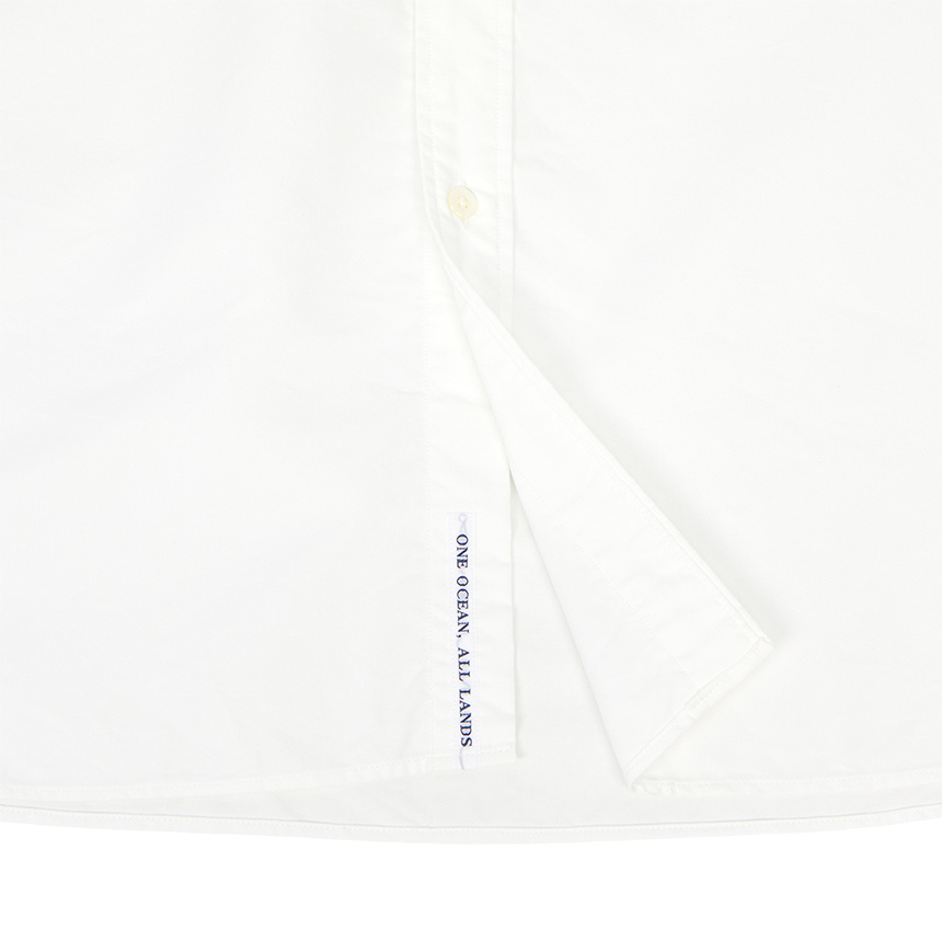 Nanamica Logo-embroidered Short-sleeved Shirt In White