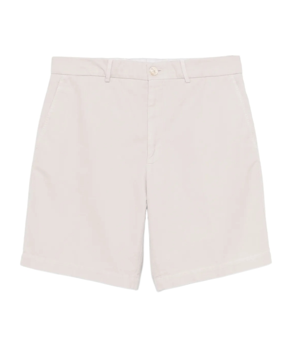 Brunello Cucinelli Men Garment-dyed Bermuda Shorts In Twisted Cotton Gabardine In Pink
