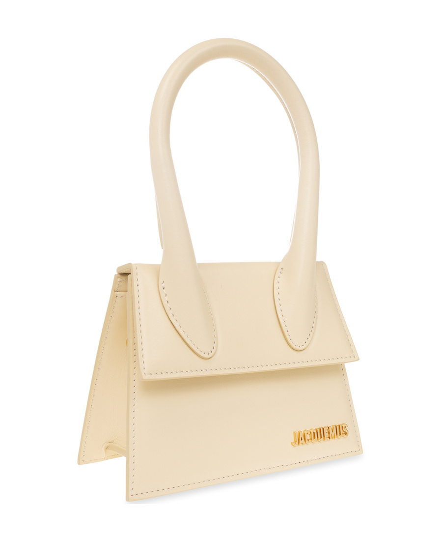 Jacquemus Le Chiquito Moyen Leather Handbag In Nude