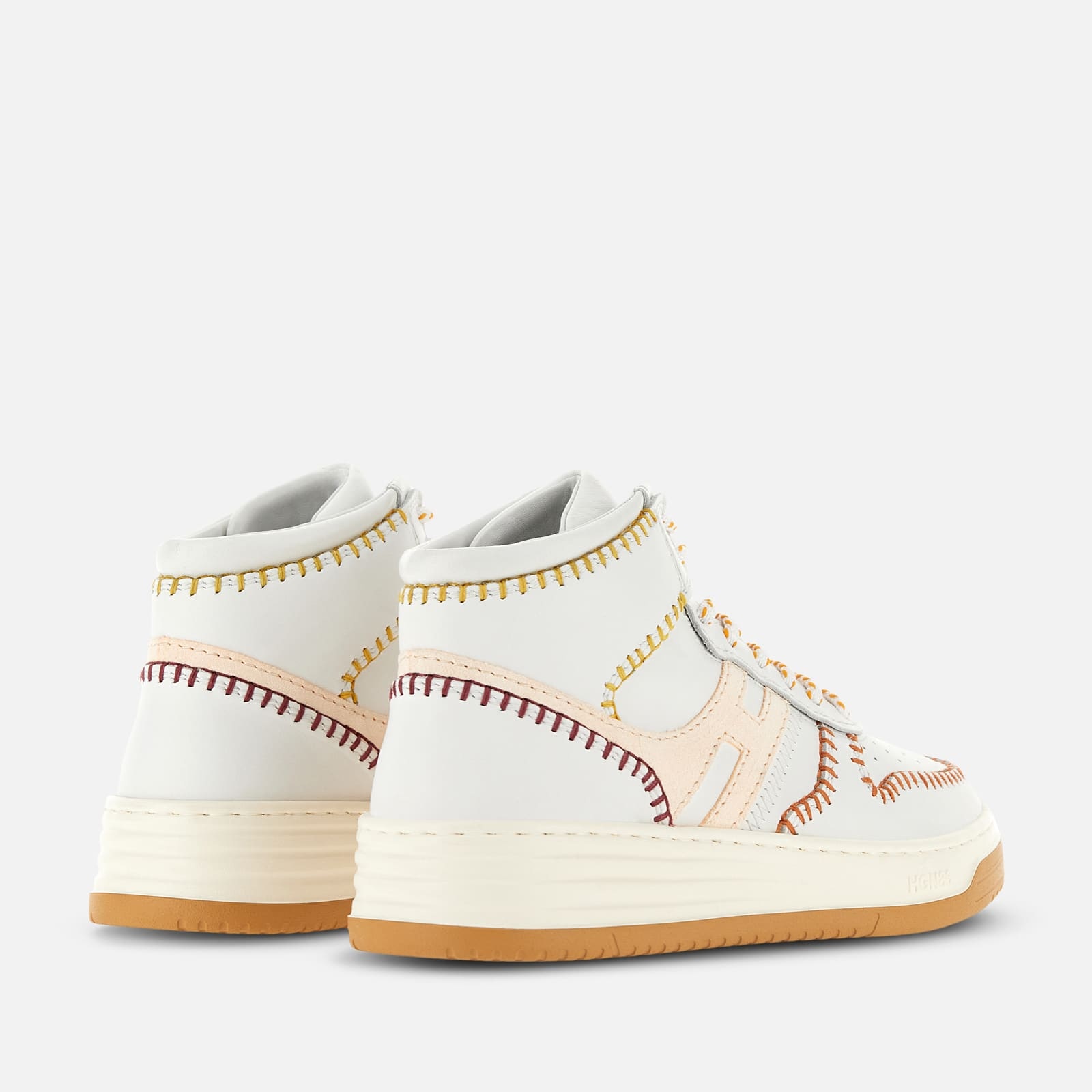 Hogan High-top Lace-up Sneakers In White