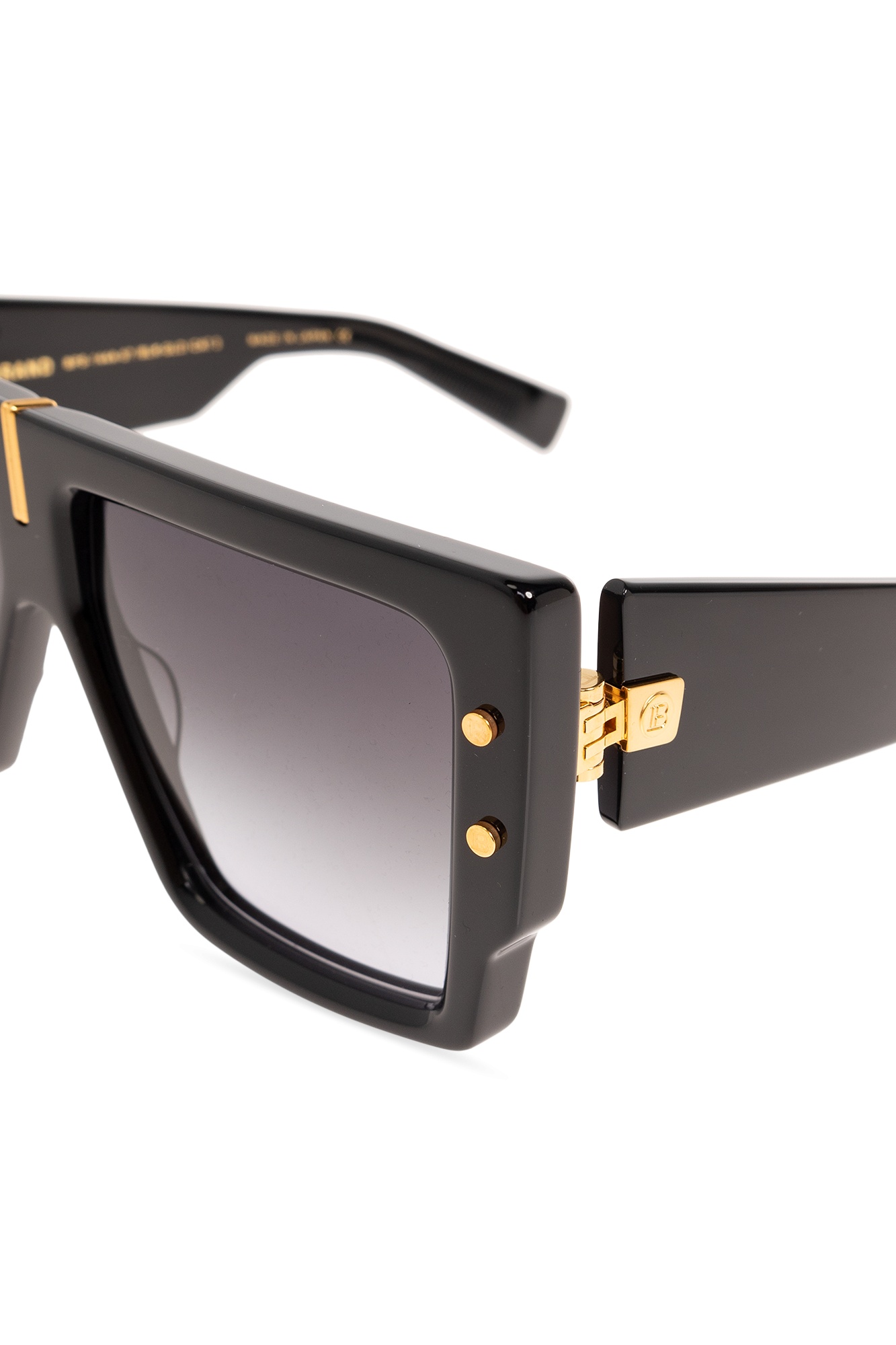 Balmain Logo Sunglasses In Black