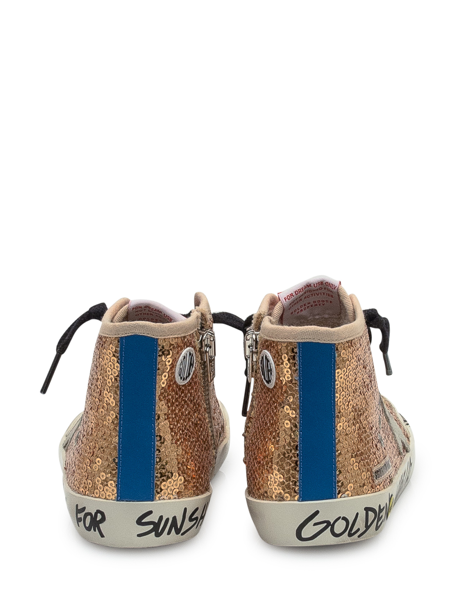 Golden Goose Round-toe High-top Sneakers In Brown