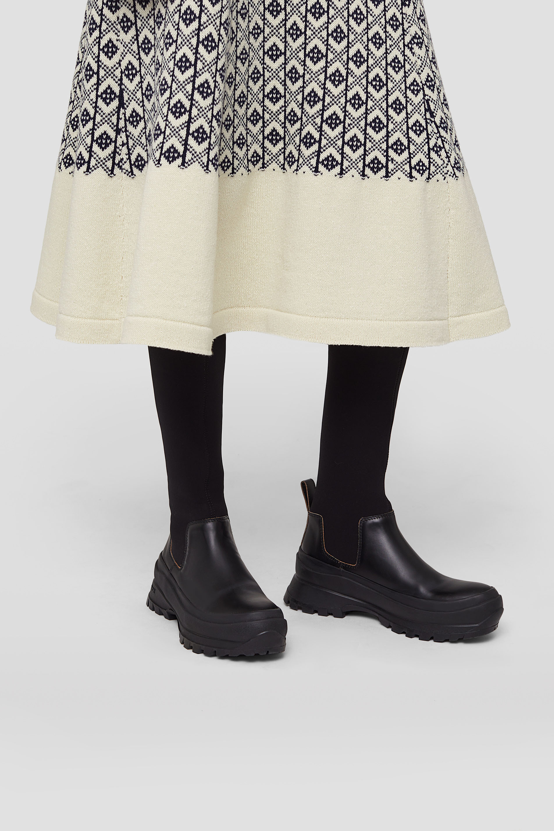 Jil Sander Vibram Soled Boots In Black