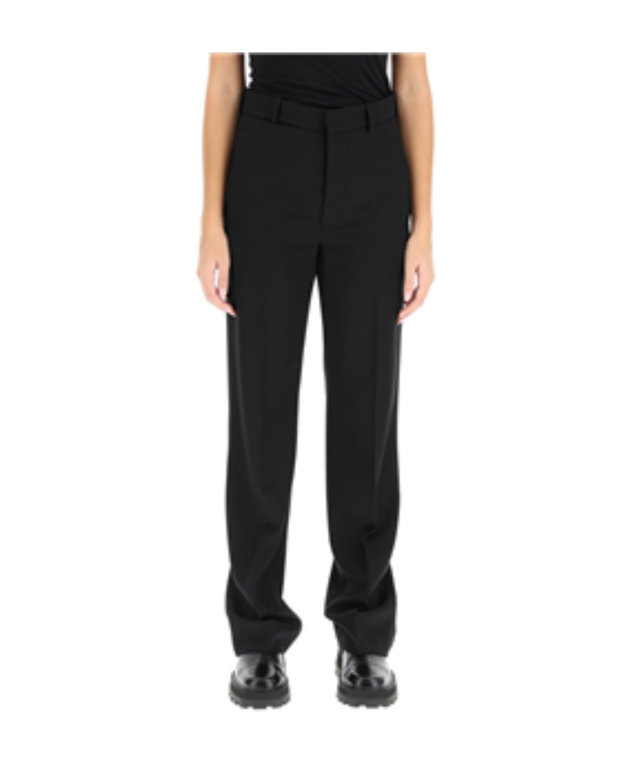 Ann Demeulemeester Mid-rise Tailored Trousers In Black
