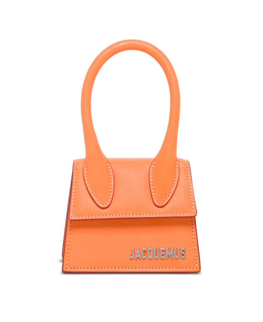 Jacquemus Le Chiquito Leather Mini Bag In Orange