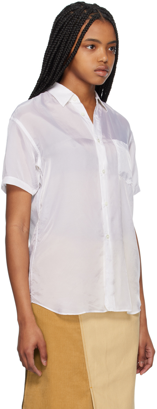 COMME DES GARÇONS LAPEL SHORT-SLEEVED SHIRT 
