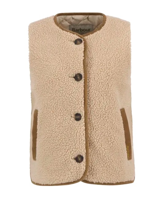 Barbour Button-fastening Gilet In Neutral