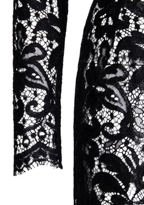 Dolce & Gabbana Lace-detail Mini Dress In Black