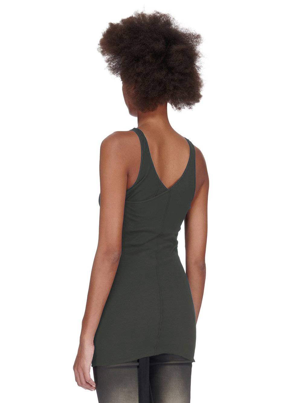 Rick Owens Drkshdw V-neck Vest In Black
