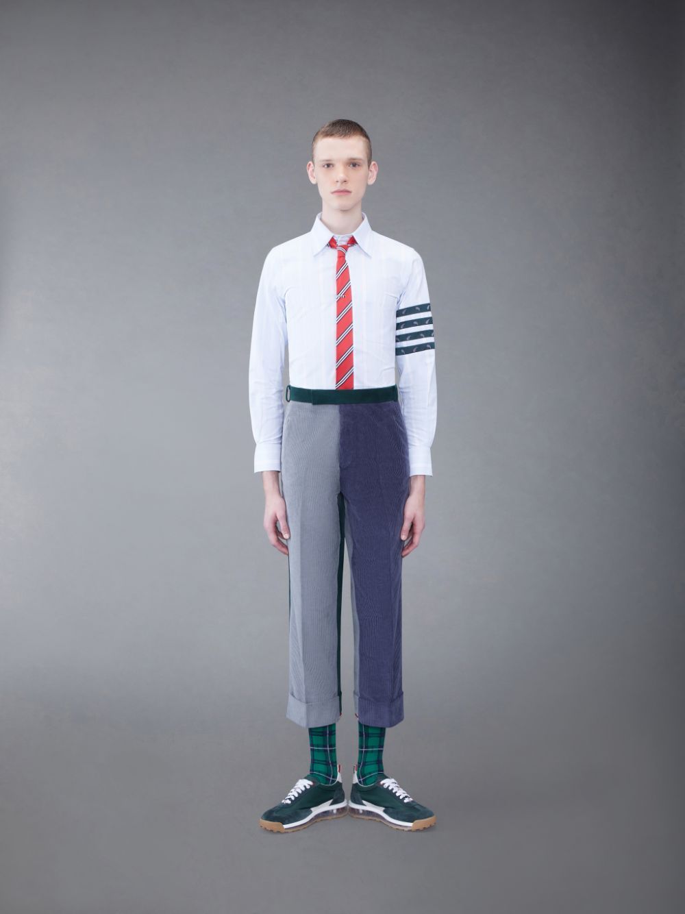 Thom Browne Signature 4-bar Stripe Shirt In Blue