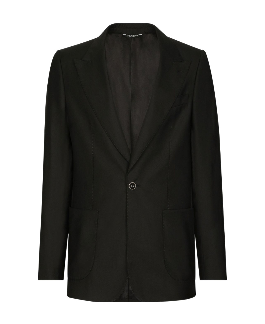 Dolce & Gabbana Single-breasted Blazer Jacket In Black