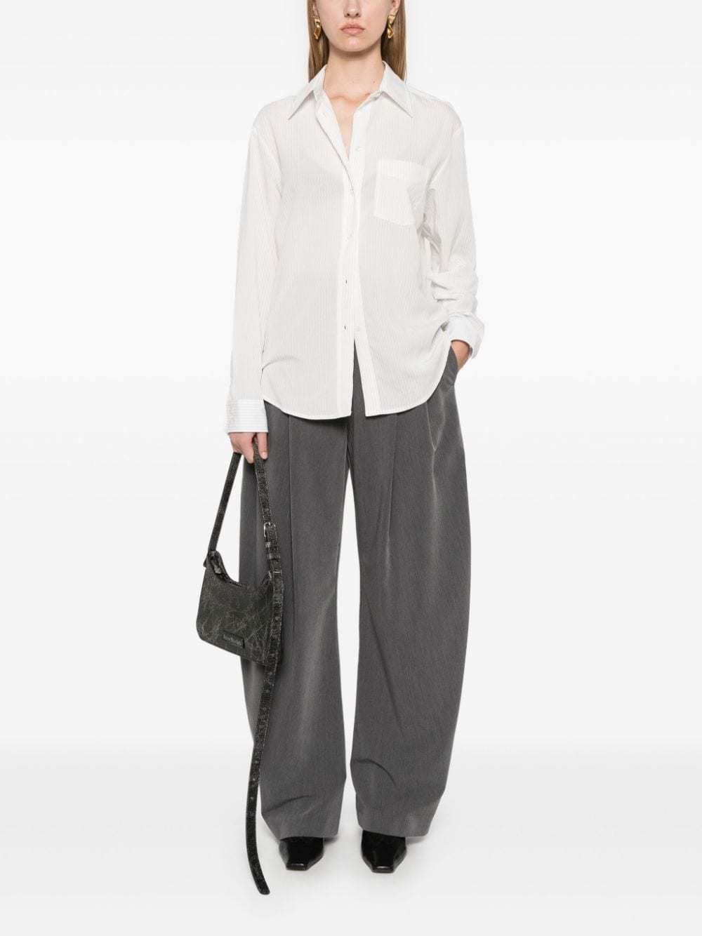 Pinko Viscose Shirt In White