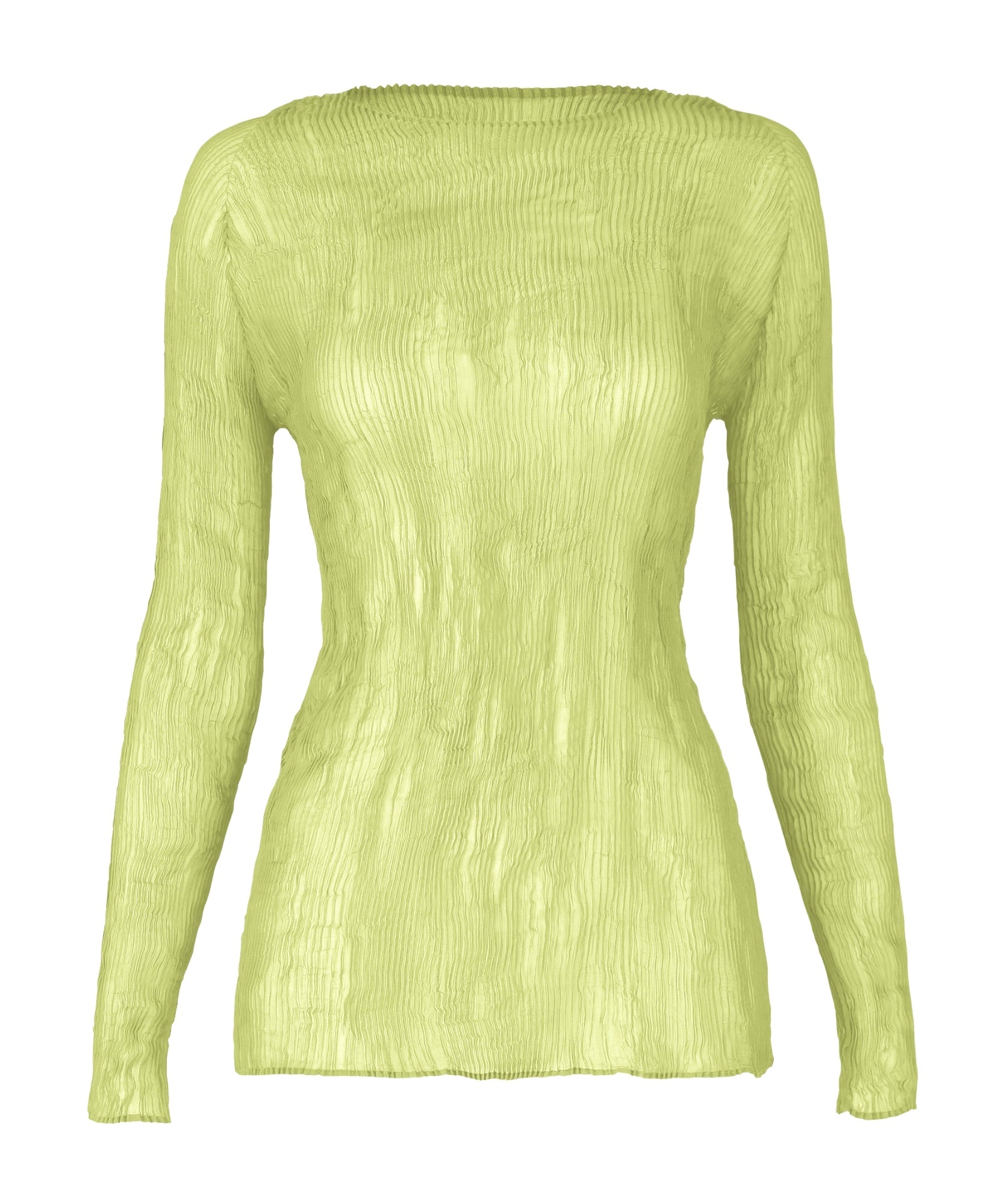 Shop Issey Miyake Long Sleeve Top In Mengji Green