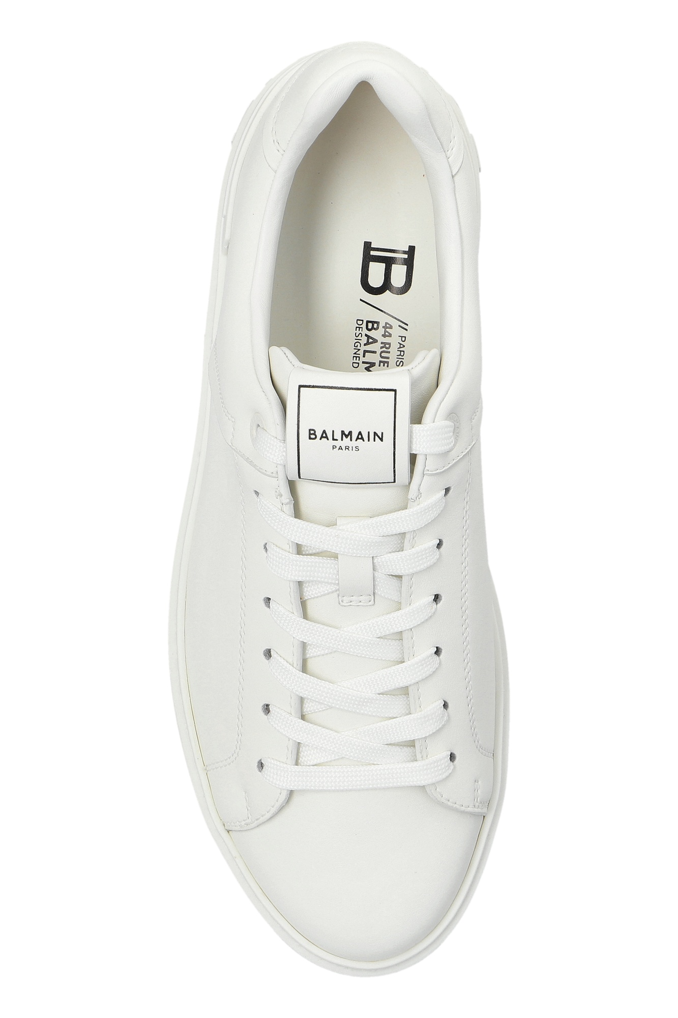 Balmain B-court Low-top Sneakers In White
