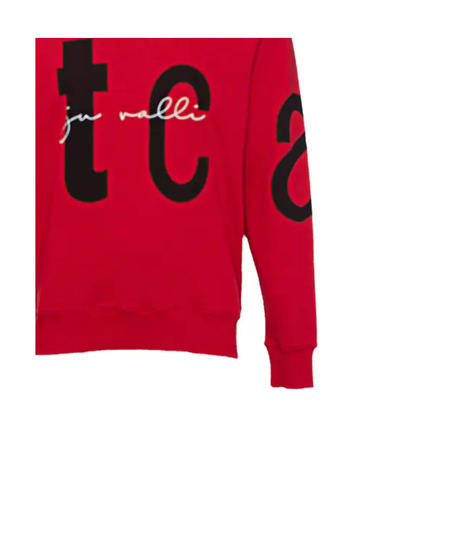Just Cavalli Round-necked Sweater In Red
