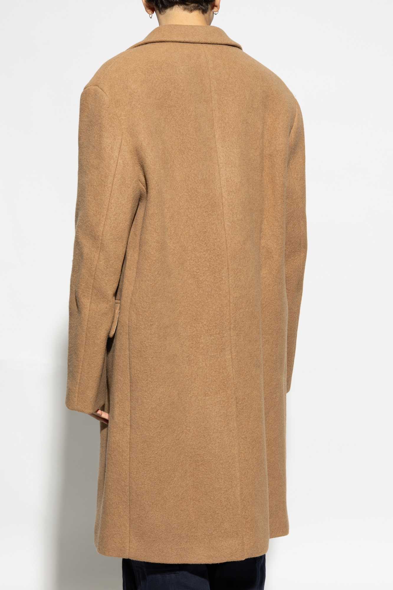 Dries Van Noten Single-breasted Coat In Brown
