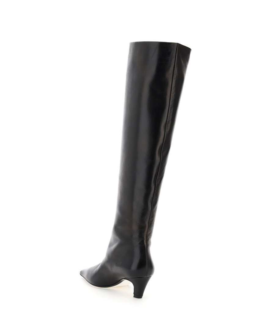Khaite Davis Knee-high Boots In Black