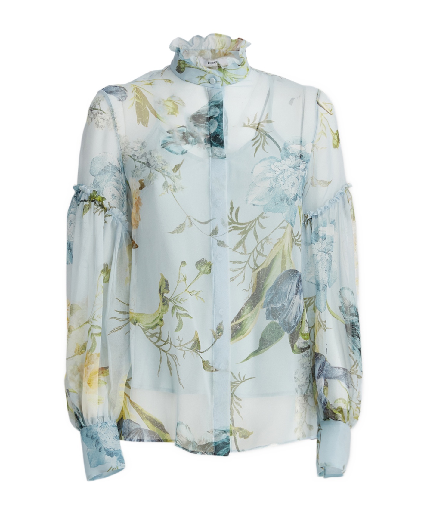 ERDEM BOTANICAL-PRINT SILK BLOUSE