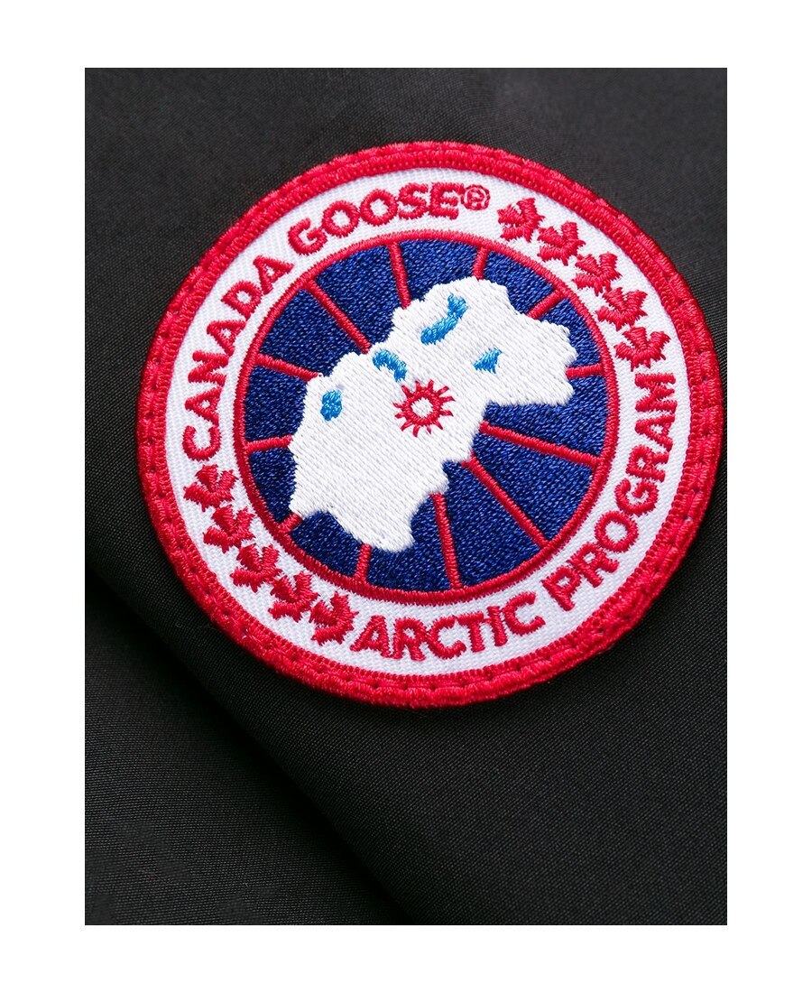 Canada Goose Langford Slim Fit Down Parka With Genuine Coyote Fur Trim In Black