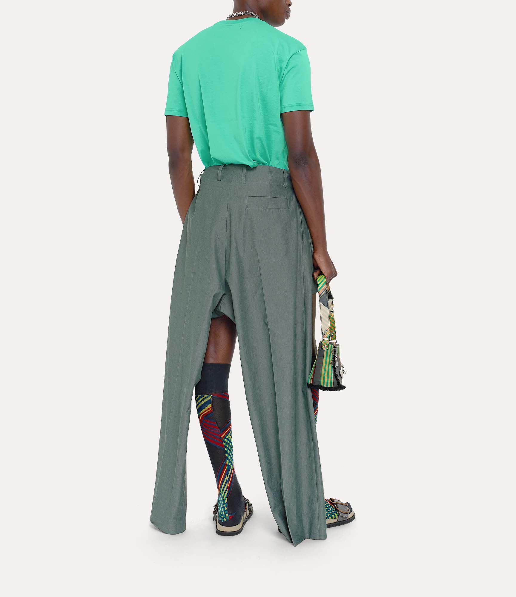 Vivienne Westwood Plain Knitted Short-sleeved T-shirt In Green