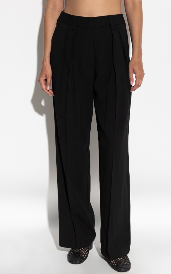 Forte Forte Vela Pleated Trousers In Black
