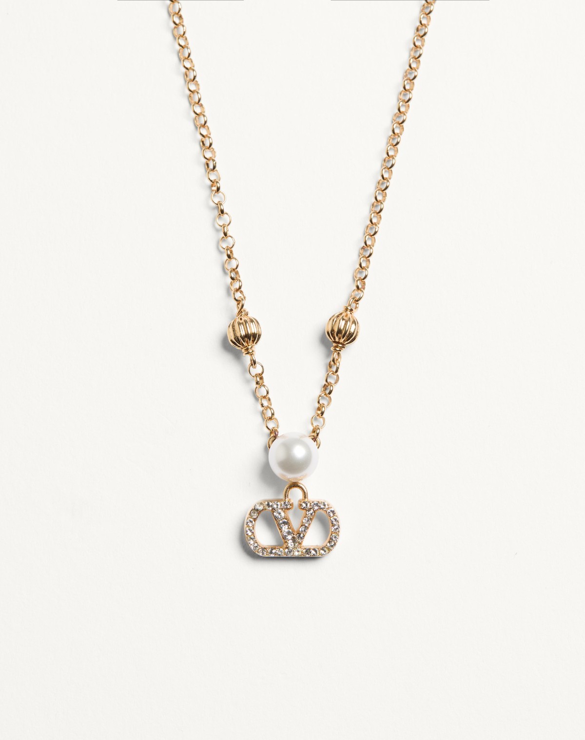 Valentino Vlogo Signature Necklace In Gold