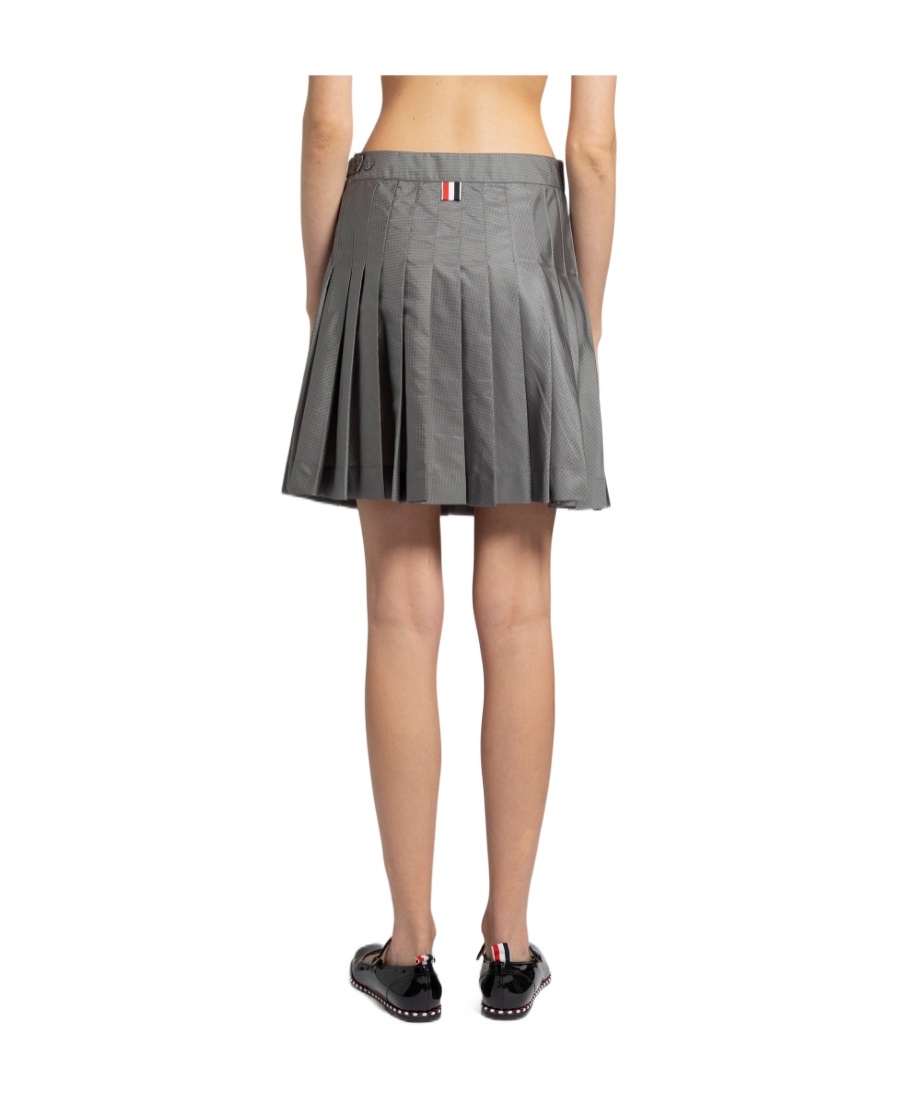 Thom Browne Ripstop Mini Skirt In Nude