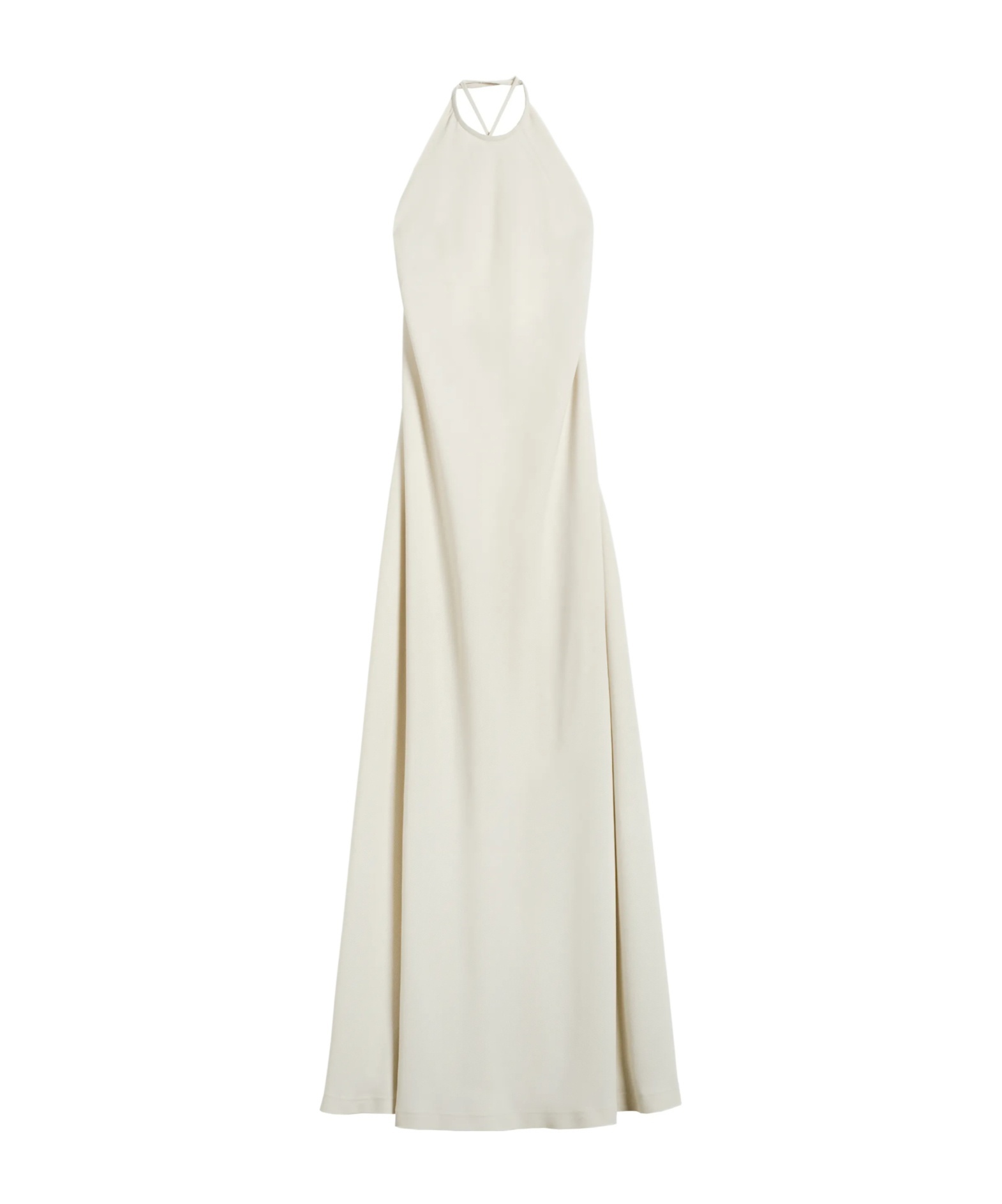 Zeusdione Halterneck Gown In White