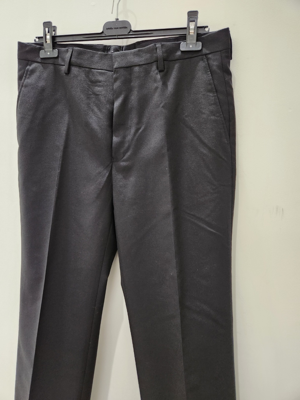 Dries Van Noten Front Pleated Casual Pants In Black