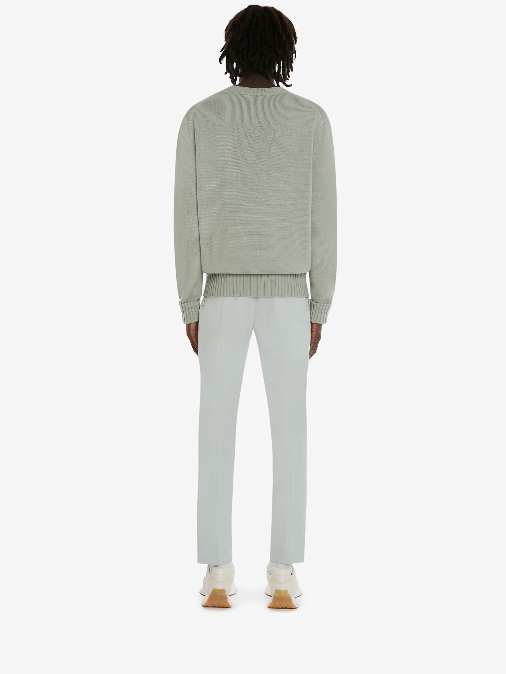 ALEXANDER MCQUEEN ALEXANDER MCQUEEN GRAFFITI LOGO INTARSIA KNITTED JUMPER