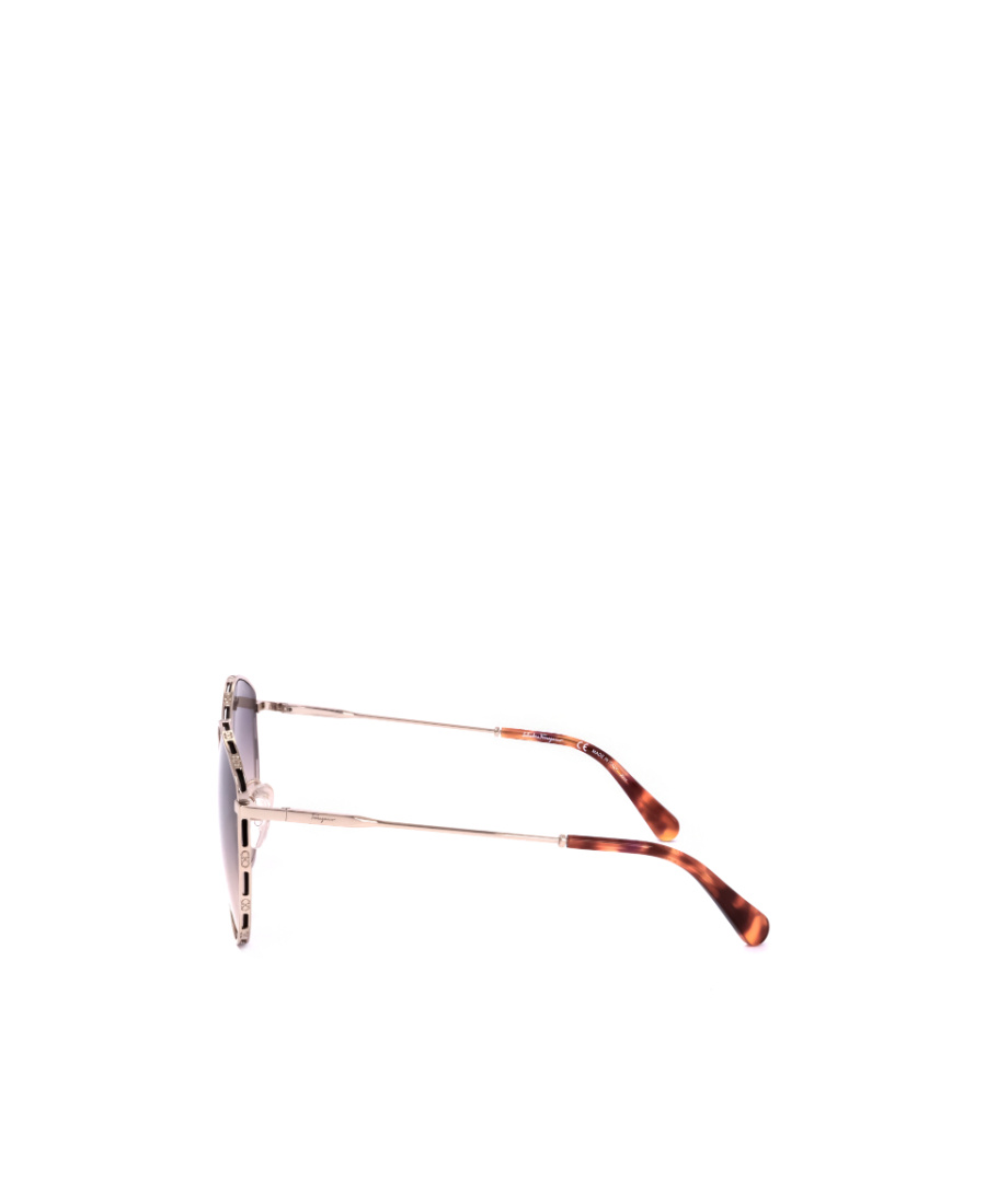 Ferragamo Salvatore  Eyewear Oval Frame Sunglasses In Pink