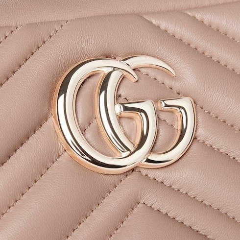 Gucci Gg Marmont Small Camera Bag In Pink