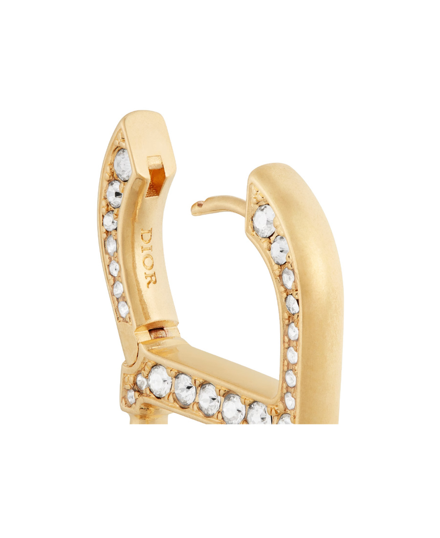 Shop Dior 30montaigne Earrings In Yellow