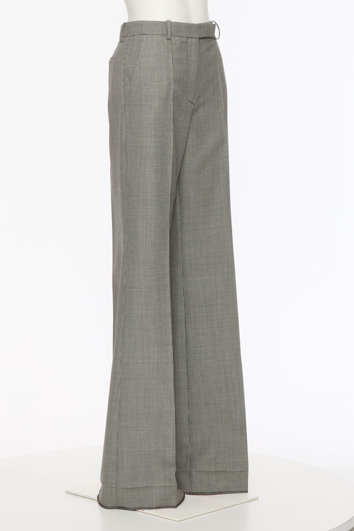 Valentino Belt Loop Casual Pants In White