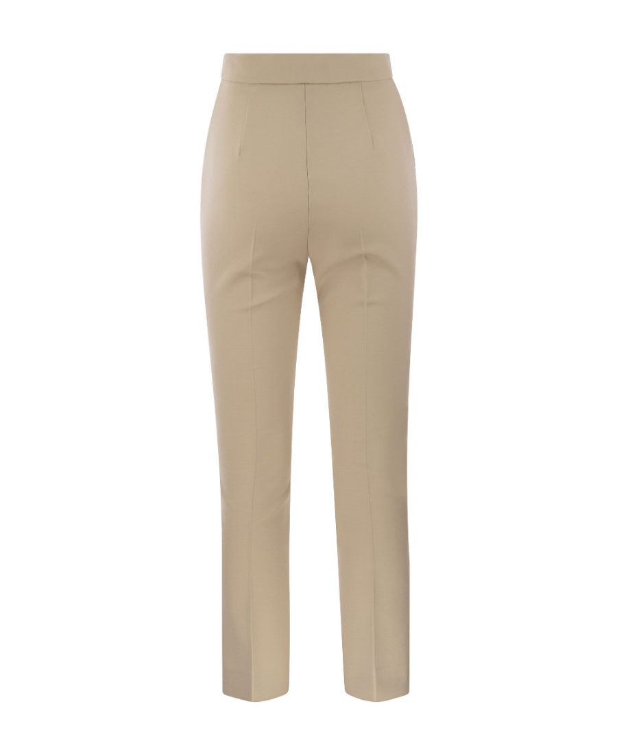 Max Mara Beige Nepeta High-waist Tailored Trousers In Nude